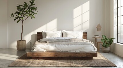 The perfect bed for a perfect night's sleep. Made from sustainable materials and designed with comfort in mind, this bed is the perfect centerpiece for your bedroom.