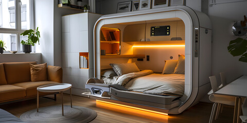 Compact Living Perfection / Modern Minimalist Pod Apartment




