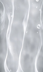 White water wave texture background, Closeup of desaturated transparent clear calm water surface texture with splashes and bubbles. Trendy abstract nature background. banner poster template 