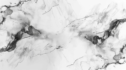 Obraz premium Black and white abstract painting. Looks like marble or inkblot. Can be used as a background for text or images.