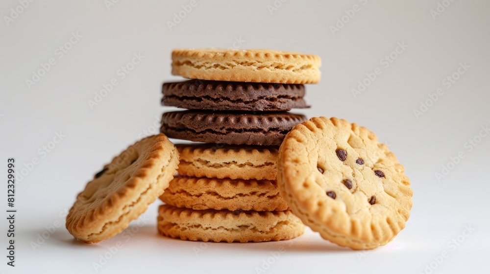 Sticker Biscuits set against a white backdrop