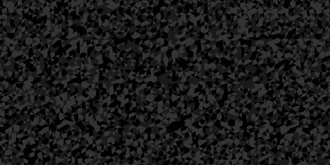Fototapeta premium Vector geometric seamless technology gray and black triangle background. Abstract digital grid light pattern black Polygon Mosaic triangle Background, business and corporate background.