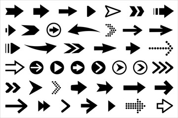 Modern simple arrow set vector design