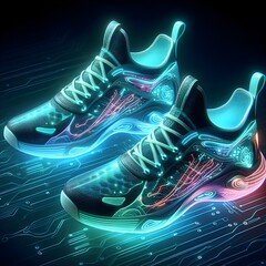  The sneakers of the future.
 - obrazy, fototapety, plakaty