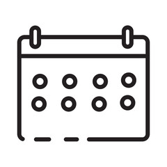 Book Dates Travel Line Icon