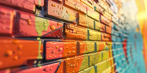 Wall Art: An exhibition of unique and creative wall murals, showcasing the work of local artists and their diverse interpretations of urban life