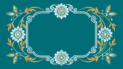 Luxury Frame Golden Lines vector