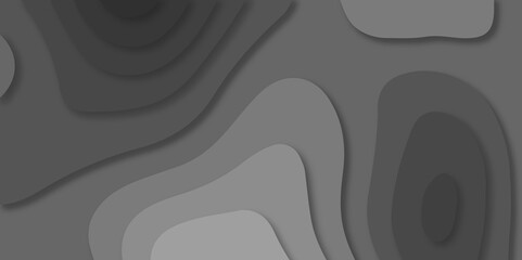 Background with lines Modern black carve wave line abstract luxury 3d papercut background. vector minimal topography map light element shadow landscape wave element curve graphic papercut design.