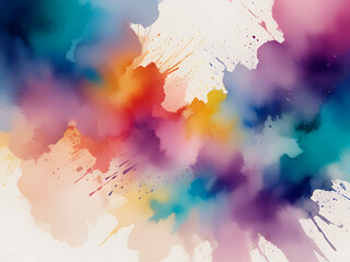 Watercolor abstract background vibrant and dynamic 