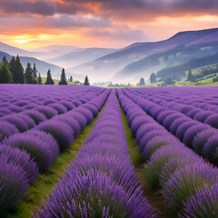 Fototapeta premium lavender field region