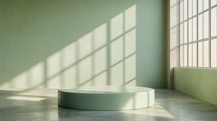 Pastel podium for product presentation 