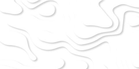 Background with lines Modern white carve wave line abstract luxury 3d papercut background. vector minimal topography map light element shadow landscape wave element curve graphic papercut design.