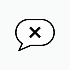 Obraz premium Delete Icon. Erase Symbol - Vector.