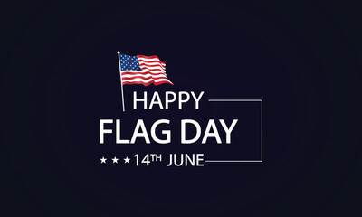 Flag Day Redefined Striking America Flag Illustration in Stylish Text