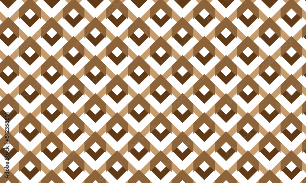 Aufkleber abstract simple monochrome geometric brown creative pattern.