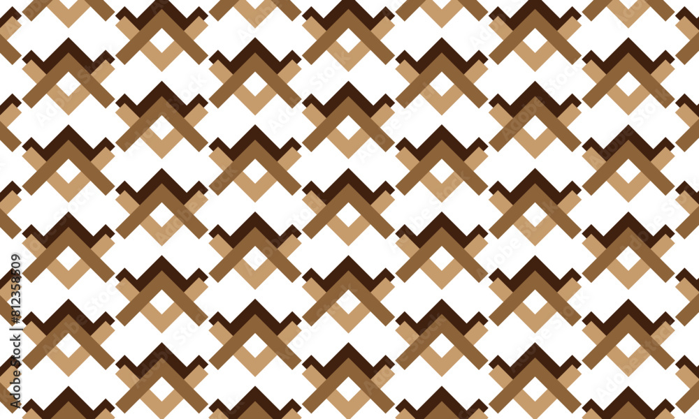 Poster abstract simple monochrome geometric brown shape pattern.