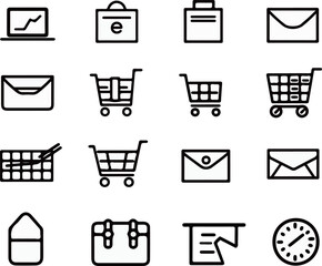 Set of Business and Shopping Icons