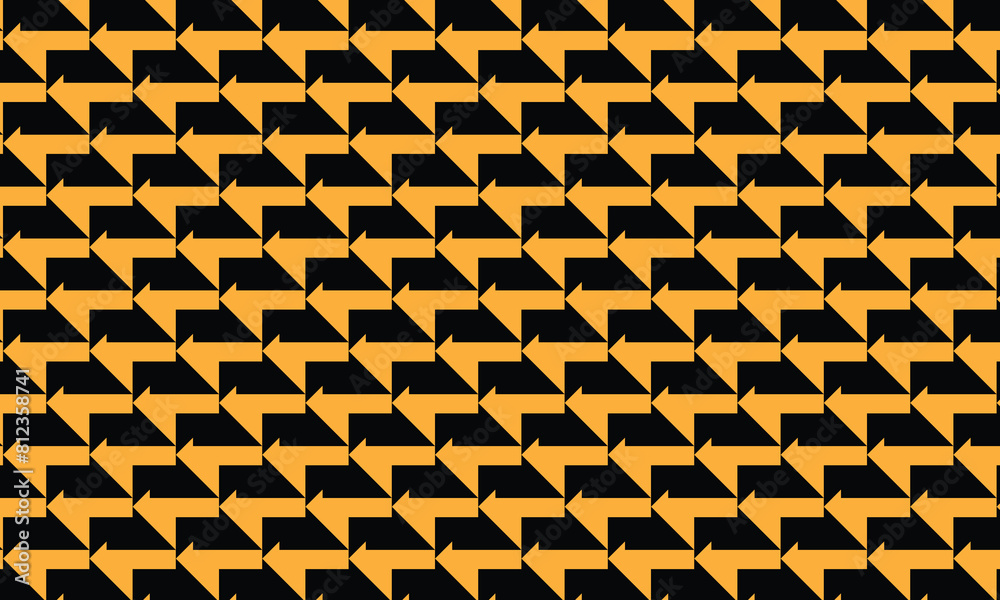 Poster abstract simple geometric black orange shape stylish pattern.
