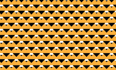abstract simple geometric black orange stylish pattern.