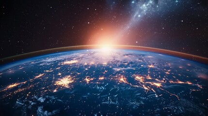 Obraz premium Imagine a space telescope orbiting high above the Earth, capturing detailed images of distant celestial objects invisible to groundbased observatories