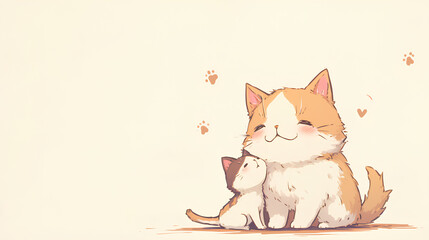 kawaii cute cats, 3D adorable cats