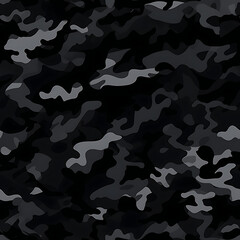 Black camouflage digital art seamless pattern, the design for apply a variety of graphic works