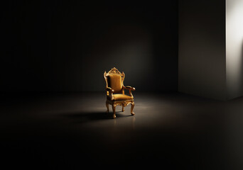 The golden chair stood out, its aura unmatched, turning heads and sparking conversations.