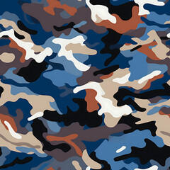 Camouflage digital art seamless pattern, the design for apply a variety of graphic works