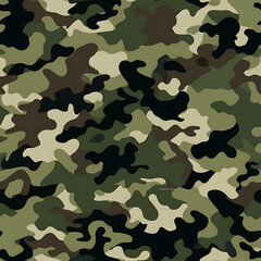 Fototapeta premium Camouflage digital art seamless pattern, the design for apply a variety of graphic works