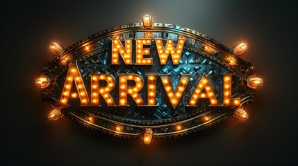 &ldquo;NEW ARRIVAL&rdquo;: -  graphic resource - background -sign - banner - 