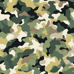 Fototapeta premium camouflage digital art seamless pattern, the design for apply a variety of graphic works