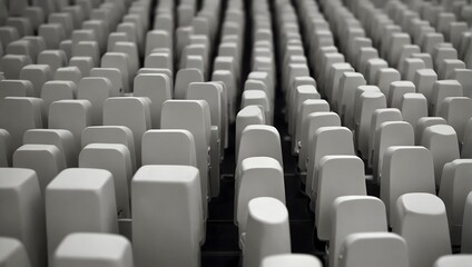 Fototapeta premium In a sea of solid white, a lone handsfree device stands out, silently awaiting its next connection ai_generated