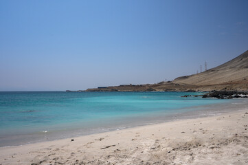 beach with white sand