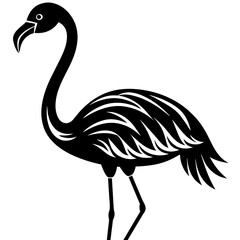 illustration of a flamingo bird vector