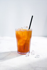 Iced Tea on white table