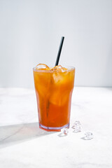 Iced Tea on white table