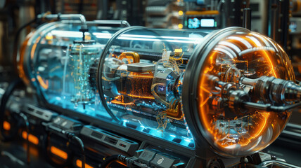 Fototapeta premium atmospheric water generator, high-tech,generative ai