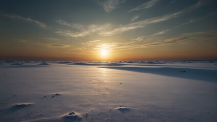  In a vast expanse of white, a solitary sun blazes with unwavering brilliance ai_generated