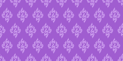 Thai Pattern dark light purple background