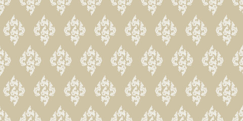 Thai Pattern dark light brown background