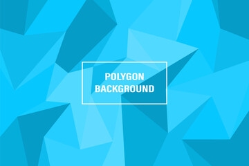 Abstract background polygon blue gradient color. Vector illustration