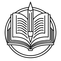 illustration of a book vector illustration