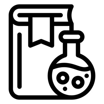 recommend clip art: science texbook outline icon and illustration