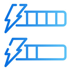 energy bar gradient icon