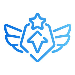 level up gradient icon