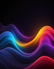 Chromatic Currents: Purple, Red, Yellow, Blue Abstract Cover Design