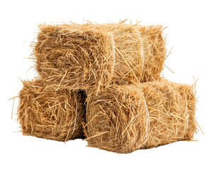 Transparent Hay bale stacks