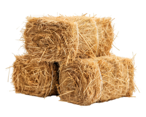 Transparent Hay bale stacks