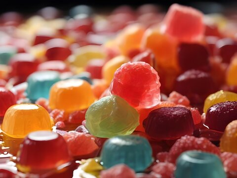 Colorful jelly candies