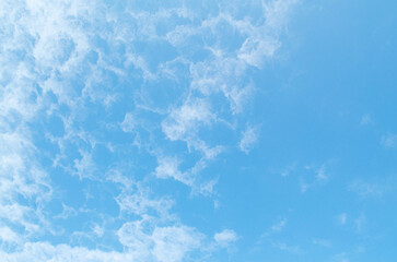 Sky blue background. Sky cloud clear.Vintage sun and cloud background - vintage filter